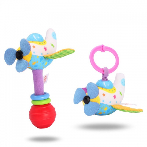 Plane Hand Rattle & Vibrative Toy
